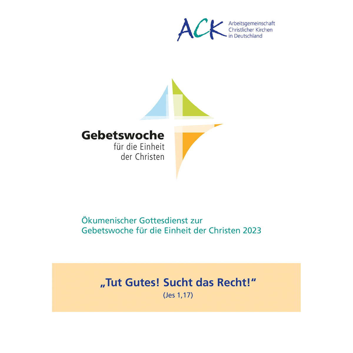 Tut Gutes! Sucht das Recht! Jes 1,17 (1 Stück) von Butzon und Bercker