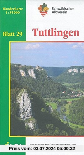 Tuttlingen: Wanderkarte 1:35.000 (Karte des Schwäbischen Albvereins)