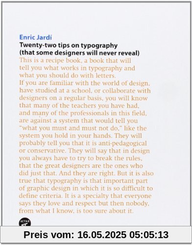 Twenty-two Tips on Typography cccccccc