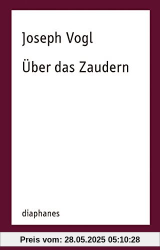 Über das Zaudern