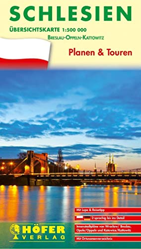 Übersichtskarte Schlesien - PL 111: Planen & Touren - Breslau-Oppeln-Kattowitz von Hfer Verlag