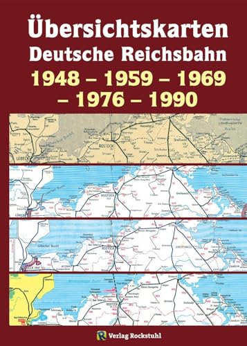 Übersichtskarten der DEUTSCHEN REICHSBAHN 1948 – 1959 – 1969 – 1976 – 1990: [Übersichtskarte 1969 zum Kursbuch der Deutschen Bundesbahn und der Deutschen Reichsbahn von gesamt Deutschland]