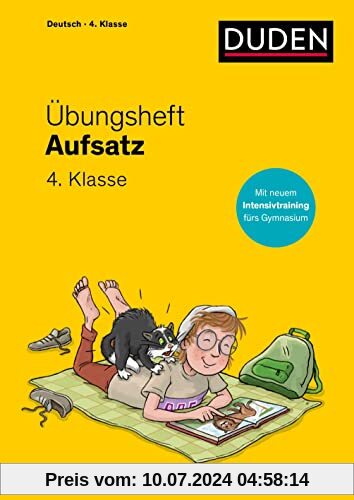 Übungsheft - Aufsatz 4. Klasse: Mit Stickern und Lernerfolgskarten (Übungshefte Grundschule Deutsch)