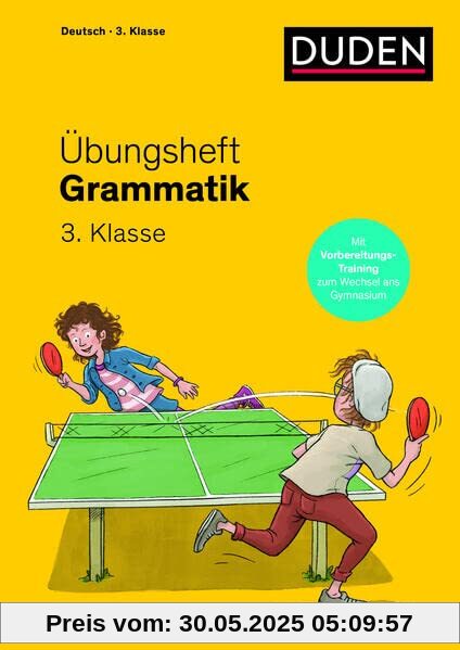 Übungsheft - Grammatik 3.Klasse: Mit Stickern und Lernerfolgskarten (Übungshefte Grundschule Deutsch)