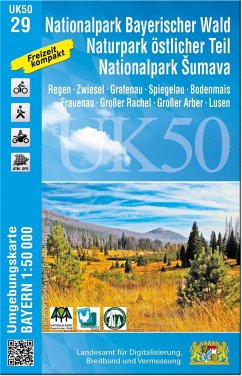 UK50-29 Nationalpark Bayerischer Wald, Naturpark östlicher Teil, Nationalpark Sumava von Landesamt für Digitalisierung, Vermessung Bayern