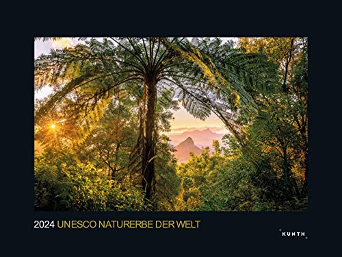 UNESCO Naturerbe der Welt - KUNTH Wandkalender 2024: Hochwertiger, bildstarker Kalender mit Spiralbindung im Großformat (KUNTH Wandkalender Black Edition 60 x 45 cm)