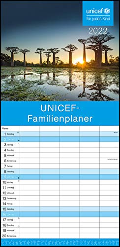 UNICEF 2022 Familienplaner - Familien-Timer - Termin-Planer - Kinder-Kalender - Familien-Kalender - Wohltätigkeits-Kalender - 22x45 von teNeues