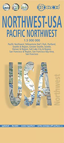 USA 1. Pacific Northwest 1 : 3 000 000 (Borch Map)