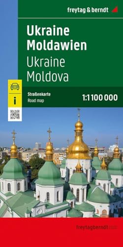 Ukraine - Moldawien, Straßenkarte 1:1.000.000, freytag & berndt (freytag & berndt Auto + Freizeitkarten)
