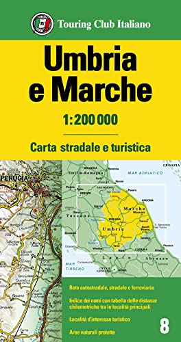 Umbria / Marche (8) (Carta stradale e turistica, Band 8) von Touring