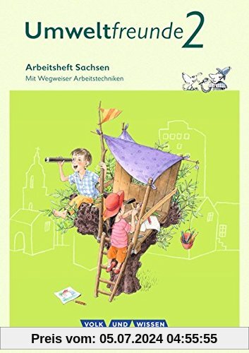Umweltfreunde - Sachsen - Ausgabe 2016: 2. Schuljahr - Arbeitsheft: Mit Wegweiser Arbeitstechniken