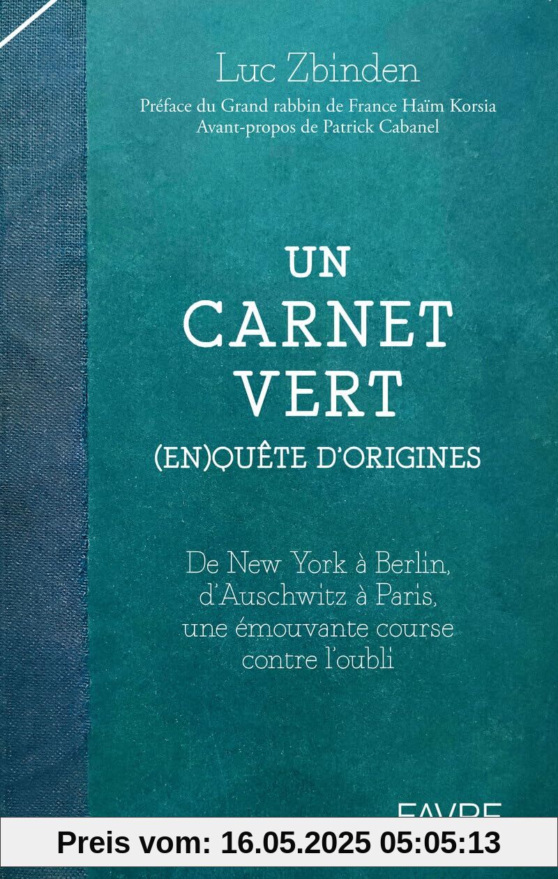 Un carnet vert: (En)quête d'origines