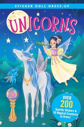 Unicorns Sticker Doll Dress-up Book von Peter Pauper Press