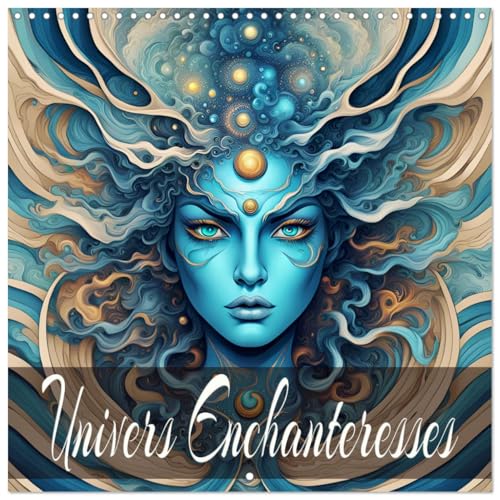 Univers Enchanteresses (Calendrier mural carré 2025 30 x 60 cm (ouvert)) Calendrier double avec une page pour vos prises de notes von CALVENDO