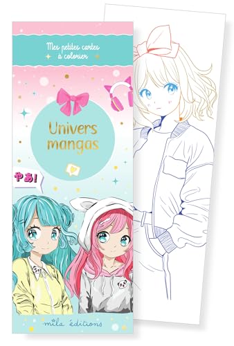 Univers mangas - Mes petites cartes à colorier von MILA