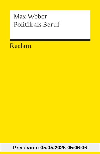 Universal-Bibliothek Nr. 8833: Politik als Beruf