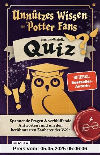 Unnützes Wissen für Potter-Fans – Das inoffizielle Quiz: Spannende Fragen & verblüffende Antworten rund um den berühmtesten Zauberer der Welt | Ein besonderes Spiel für Potterheads Unnützes Wissen für Potter-Fans – Das inoffizielle Quiz: Spannende Fragen & verblüffende Antworten rund um den berühmtesten Zauberer der Welt | Ein besonderes Spiel für Potterheads