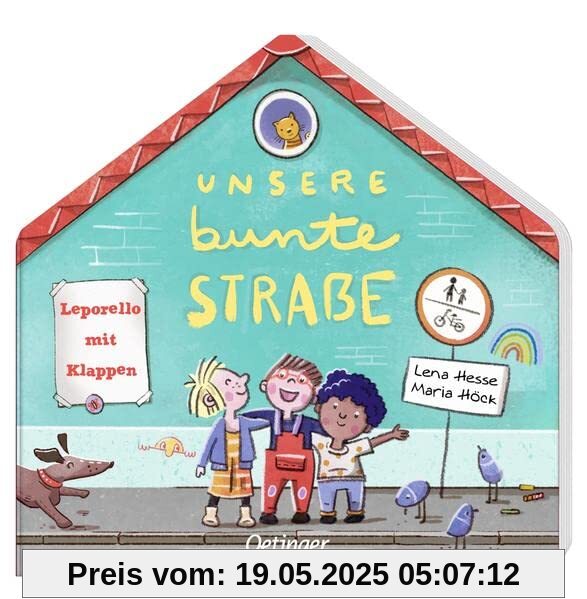 Unsere bunte Straße: Leporello mit Klappen