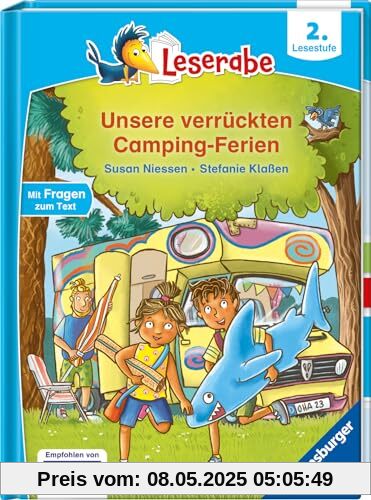 Unsere verrückten Camping-Ferien - lesen lernen mit dem Leseraben - Erstlesebuch - Kinderbuch ab 7 Jahren - lesen üben 2. Klasse (Leserabe 2. Klasse) (Leserabe - 2. Lesestufe)