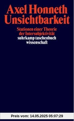 Unsichtbarkeit: Stationen einer Theorie der Intersubjektivität (suhrkamp taschenbuch wissenschaft)