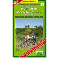 Unteres Saaletal. Weißenfels, Merseburg, Zeitz und Umgebung 1 : 50 000. Radwander- und Wanderkarte