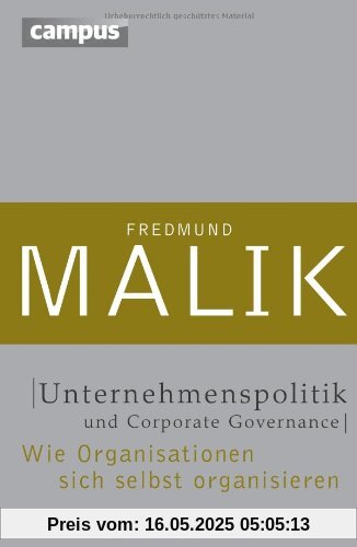 Unternehmenspolitik und Corporate Governance: Wie Organisationen sich selbst organisieren (Management: Komplexität meistern (Malik))