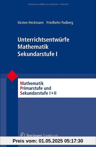 Unterrichtsentwürfe Mathematik Sekundarstufe I (Mathematik Primarstufe und Sekundarstufe I + II)