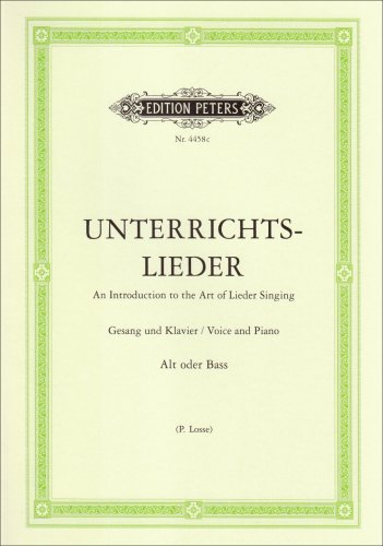 Unterrichtslieder: Eine Sammlung von 60 beliebten Liedern mit Klavierbegleitung - Ausgabe für tiefe Stimme