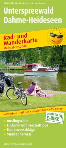 Unterspreewald - Dahme-Heideseen: Rad- und Wanderkarte mit Nebenkarten Königs Wusterhausen und Lübben, mit Ausflugszielen, Einkehr- & Freizeittipps, ... 1:50000 (Rad- und Wanderkarte: RuWK)