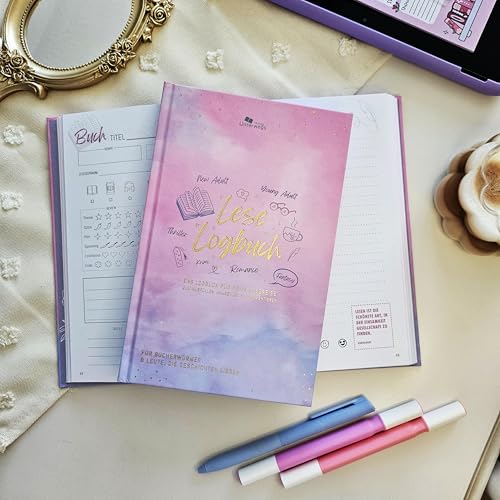 Unterwegs Lese-Logbuch: Das Book Journal für deine Lesereise! Zum Ausfüllen, Ankreuzen und Dokumentieren! (Unterwegs Logbücher) von Unterwegs Verlag