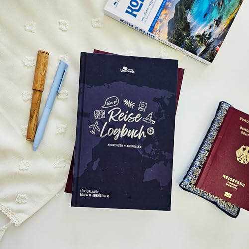 Unterwegs Reise-Logbuch: Dein Reisejournal zum Ausfüllen und Ankreuzen (Unterwegs Logbücher) von Unterwegs Verlag