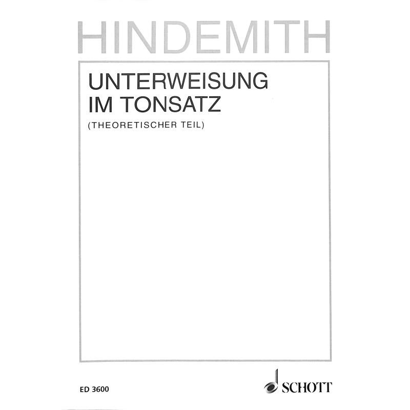 Unterweisung im Tonsatz 1 - Theorie Unterweisung im Tonsatz 1 - Theorie