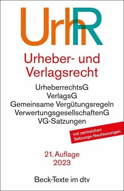 Urheber- und Verlagsrecht von Beck Juristischer Verlag / DTV