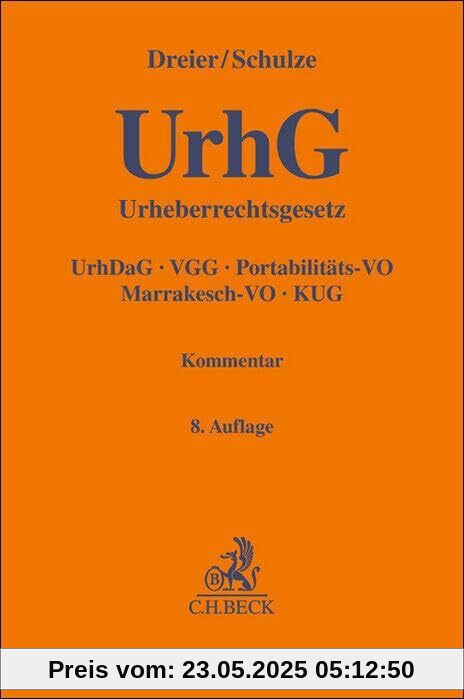 Urheberrechtsgesetz: Urheberrechts-Diensteanbieter-Gesetz, Verwertungsgesellschaftengesetz, Nebenurheberrecht, Portabilitätsverordnung, Marrakeschverordnung, Kunsturhebergesetz