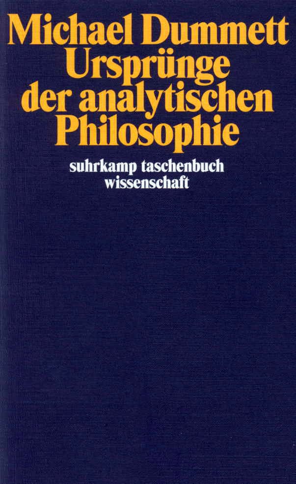 Ursprünge der analytischen Philosophie von Suhrkamp Verlag