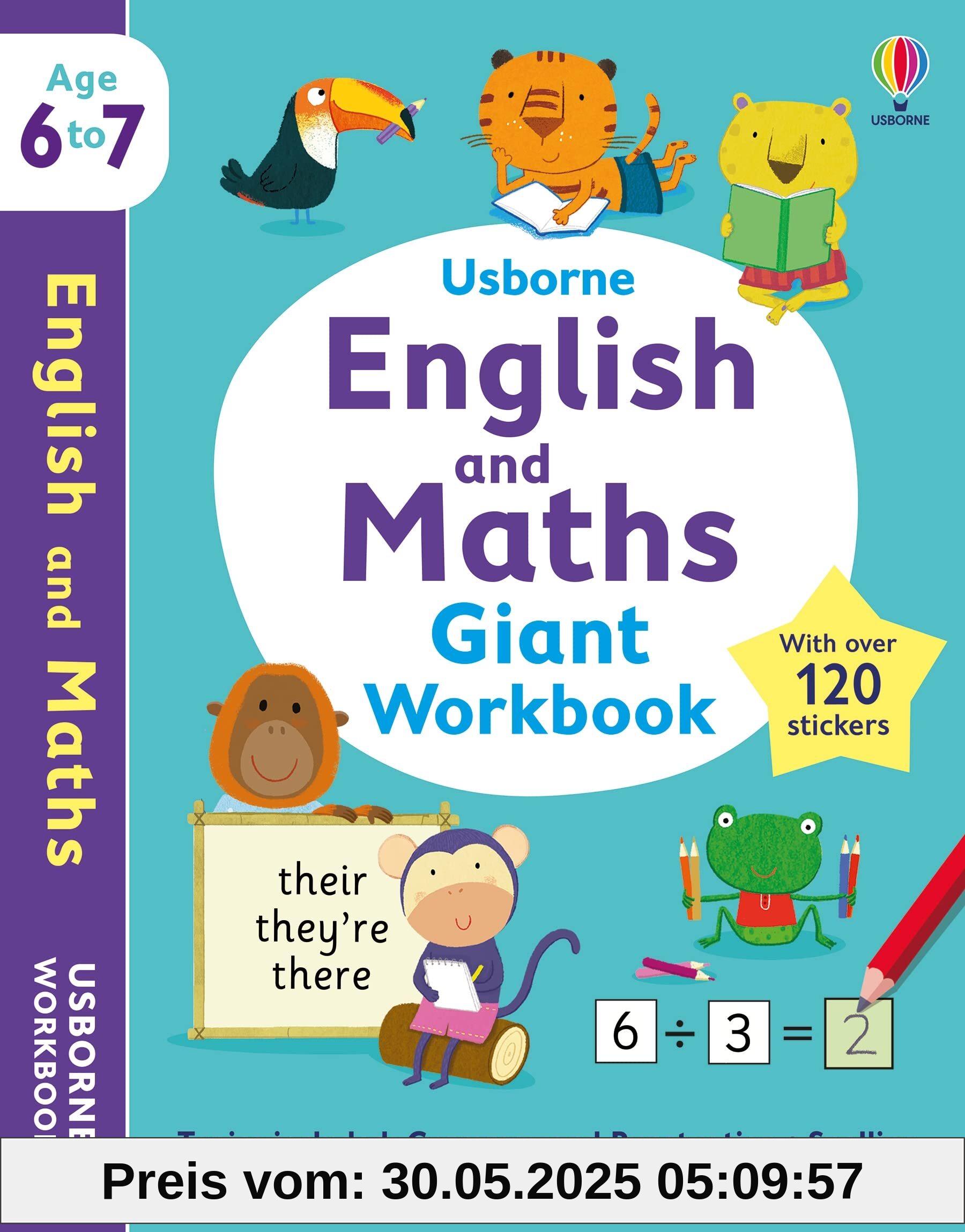 Usborne English and Maths Giant Workbook 6-7 (Usborne Workbooks)