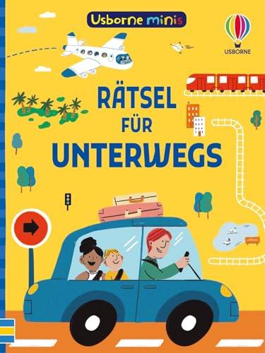 Usborne Minis: Rätsel für unterwegs: Rätselbuch im kleinen Format – mit Lösungen – Beschäftigungsbüchlein für Kinder ab 6 Jahren (Usborne-Minis-Reihe) von Usborne Publishing
