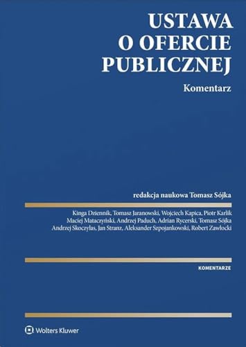 Ustawa o ofercie publicznej Komentarz von Wolters Kluwer