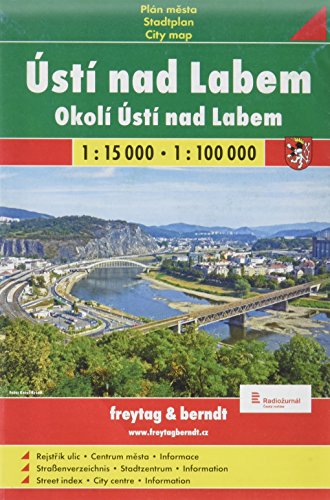 Ústí nad Labem / Aussig (Stadtplan 1:15.000)
