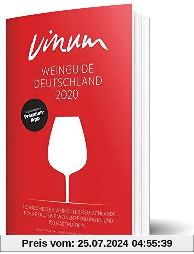 VINUM Weinguide Deutschland 2020. Der Reiseführer zu den besten Winzern Deutschlands. Rotwein, Weißwein, Sekt, Rosé? VINUM empfiehlt rund 11.000 deutsche Weine. Mit Premium-App.