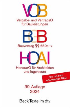 VOB / BGB / HOAI von Beck Juristischer Verlag / DTV
