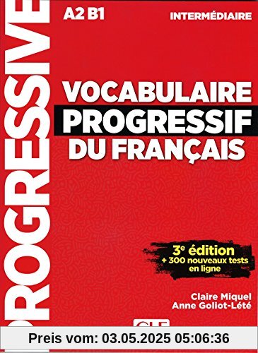 VOCABULAIRE PROGRESSIF FLE INTERMEDIAIRE 3EME EDITION + CD