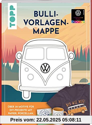VW Vorlagenmappe Bulli. Die offizielle kreative Vorlagensammlung mit dem kultigen VW-Bus: 8 Vorlagenbogen VW Vorlagenmappe Bulli. Die offizielle kreative Vorlagensammlung mit dem kultigen VW-Bus: 8 Vorlagenbogen