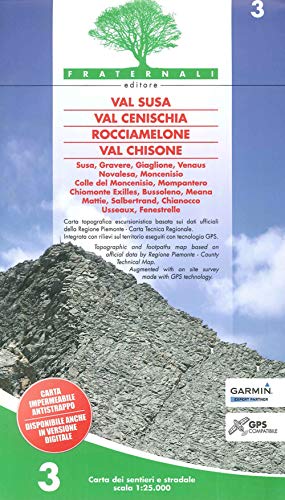 Val Susa - Val Cenischia - Rocciamelone - Val Chisone (wandelkaart, Band 3)