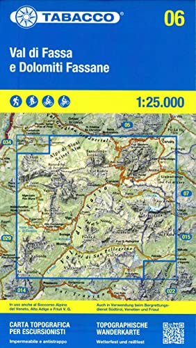 06 Val di Fassa e Dolomiti Fassane: 1:25000 (Carte topografiche per escursionisti, Band 6)