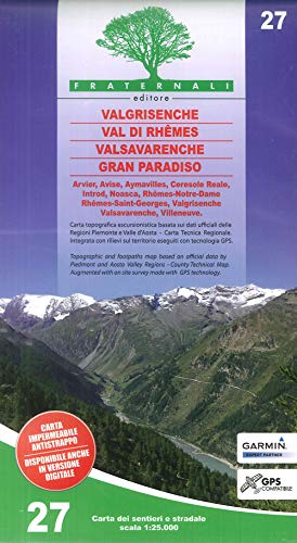 Valgrisenche - Val di Rhêmes - Valsavaranche - Gran Paradiso 1 : 25 000 (wandelkaart, Band 27) Valgrisenche - Val di Rhêmes - Valsavaranche - Gran Paradiso 1 : 25 000 (wandelkaart, Band 27)