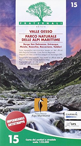 Valle Gesso - Parco naturale delle Alpi Marittime 1 : 25 000 (wandelkaart, Band 15)
