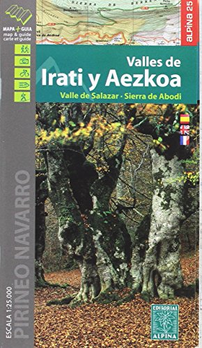 Valles de Irati y Aezkoa Wanderkarte 1:25 000 (Editorial Alpina Alpina, Band 1)