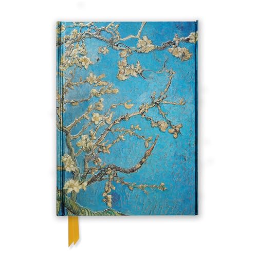 Premium Notizbuch DIN A5: Vincent van Gogh, Mandelbaum in Blüte: Unser hochwertiges, liniertes Blankbook mit festem, künstlerisch geprägtem Einband ... Notizbuch DIN A 5 mit Magnetverschluss) von Flame Tree Gift