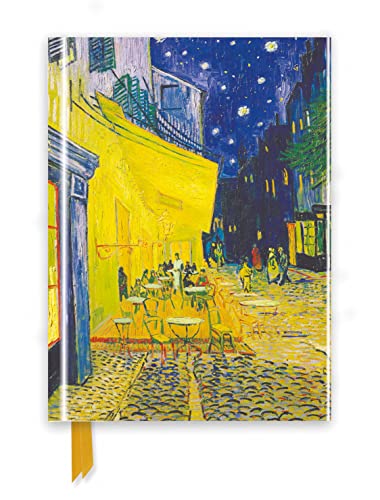Premium Notizbuch DIN A5: Vincent van Gogh, Caféterrasse am Abend: Unser hochwertiges, liniertes Blankbook mit festem, künstlerisch geprägtem Einband ... Notizbuch DIN A 5 mit Magnetverschluss)
